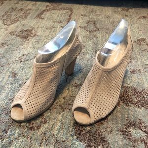 Browns Open Toe Suede Wedges